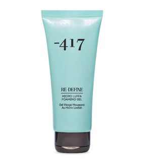 -417 Dead Sea Cosmetics Redefine Facial Micro Luffa Foaming Gel - Purifying Cleanser and Daily Face Wash