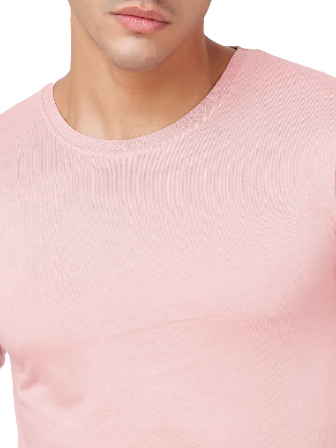 100 % Cotton Round Neck Solid Regular Full Sleeve T-Shirt