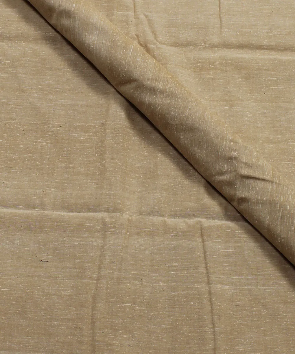 1.8m Light beige handspun handwoven cotton fabric