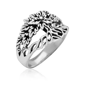 925 Sterling Silver Tree of Life / Yggdrasil Unisex Ring