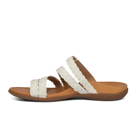 Aetrex Brielle Slide Sandal (Women) - White