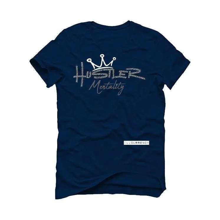 Air Jordan 3 “Midnight Navy/Cement Grey” 2021 Navy Blue T-Shirt (Hustle Mentality )