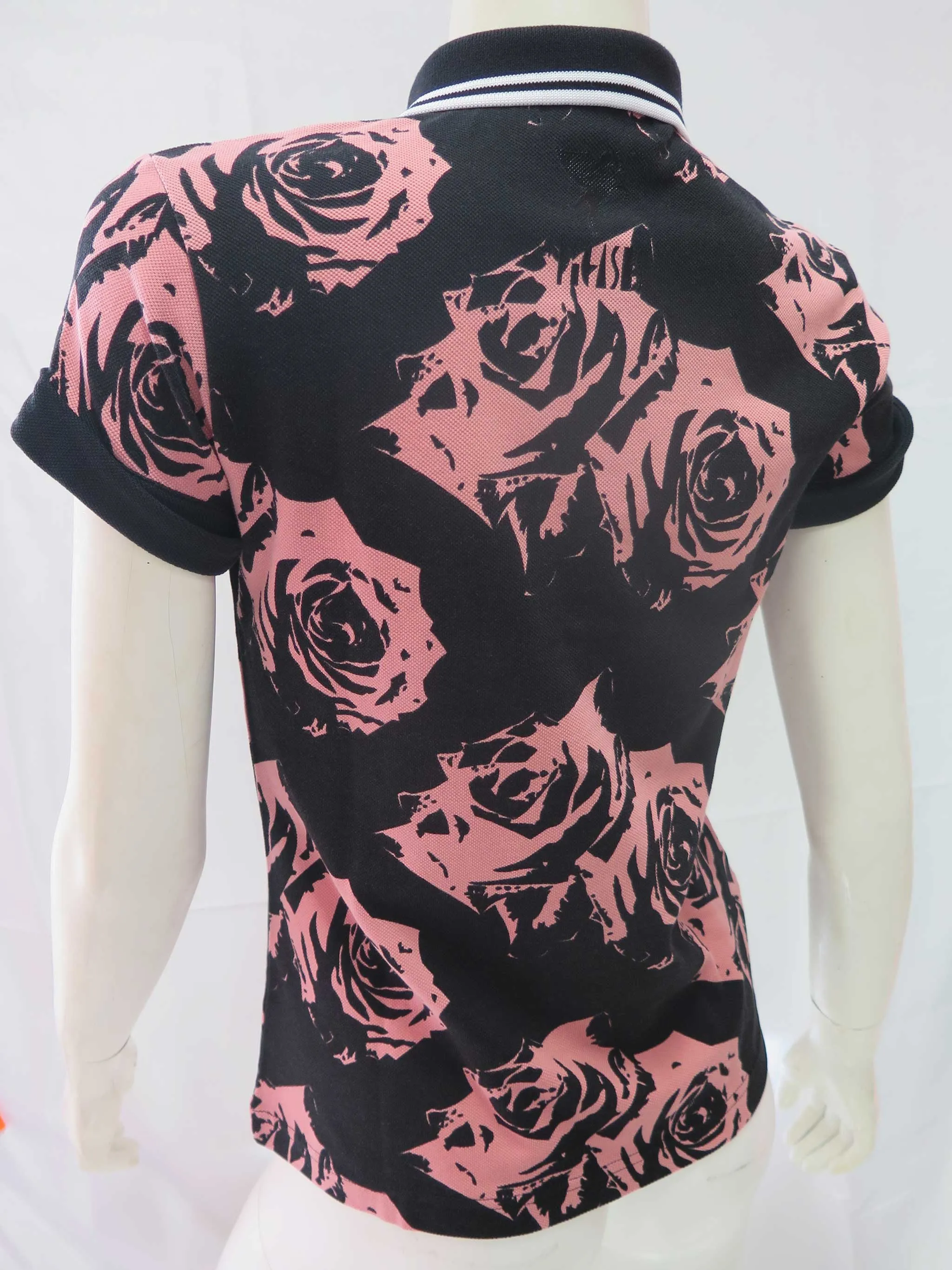 AMY WINEHOUSE ROSE PINK ROSE PRINT SHIRT