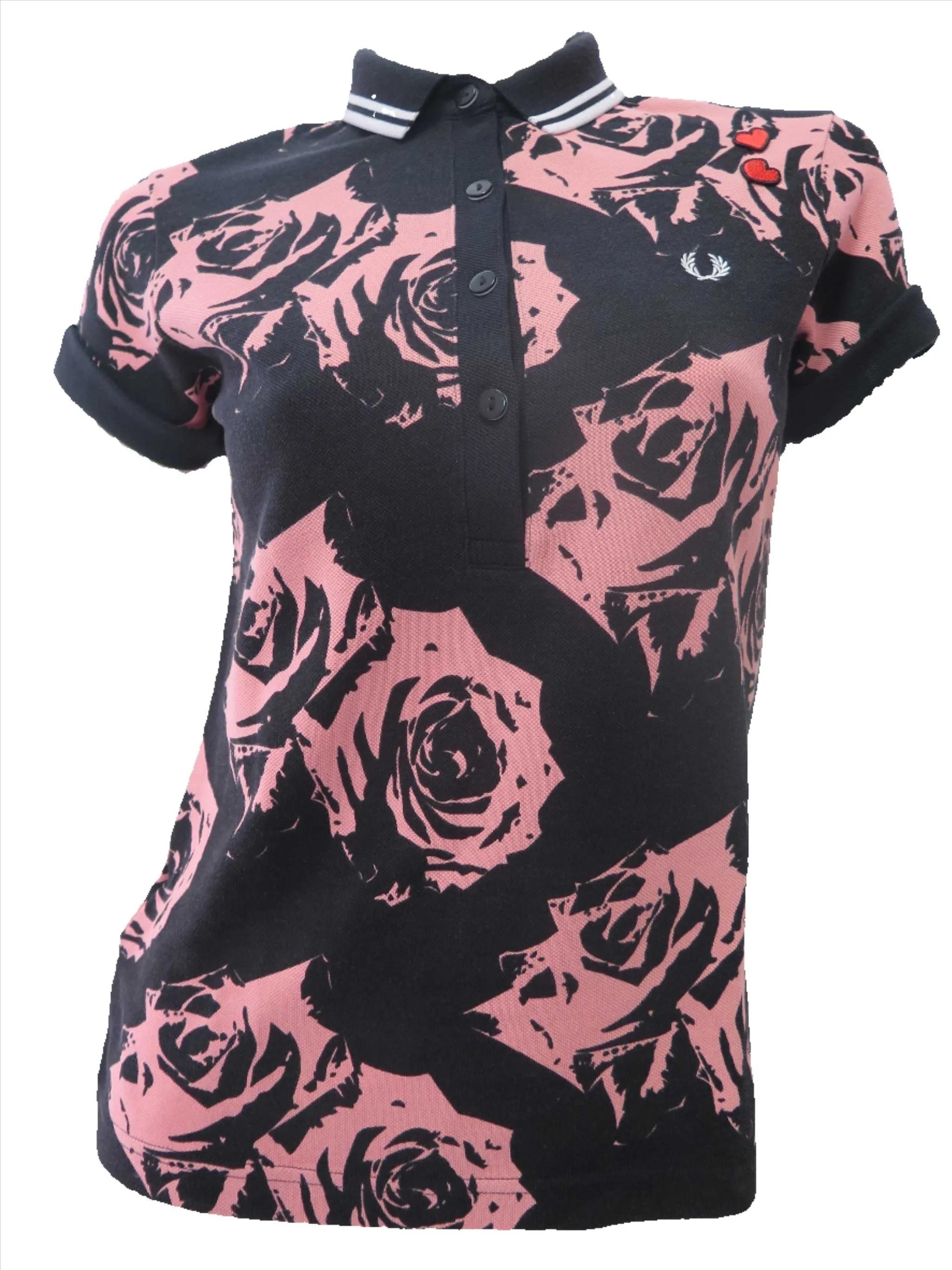 AMY WINEHOUSE ROSE PINK ROSE PRINT SHIRT