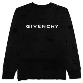 Archetype w/ Destroyed Effect Sweatshirt - Faded Black