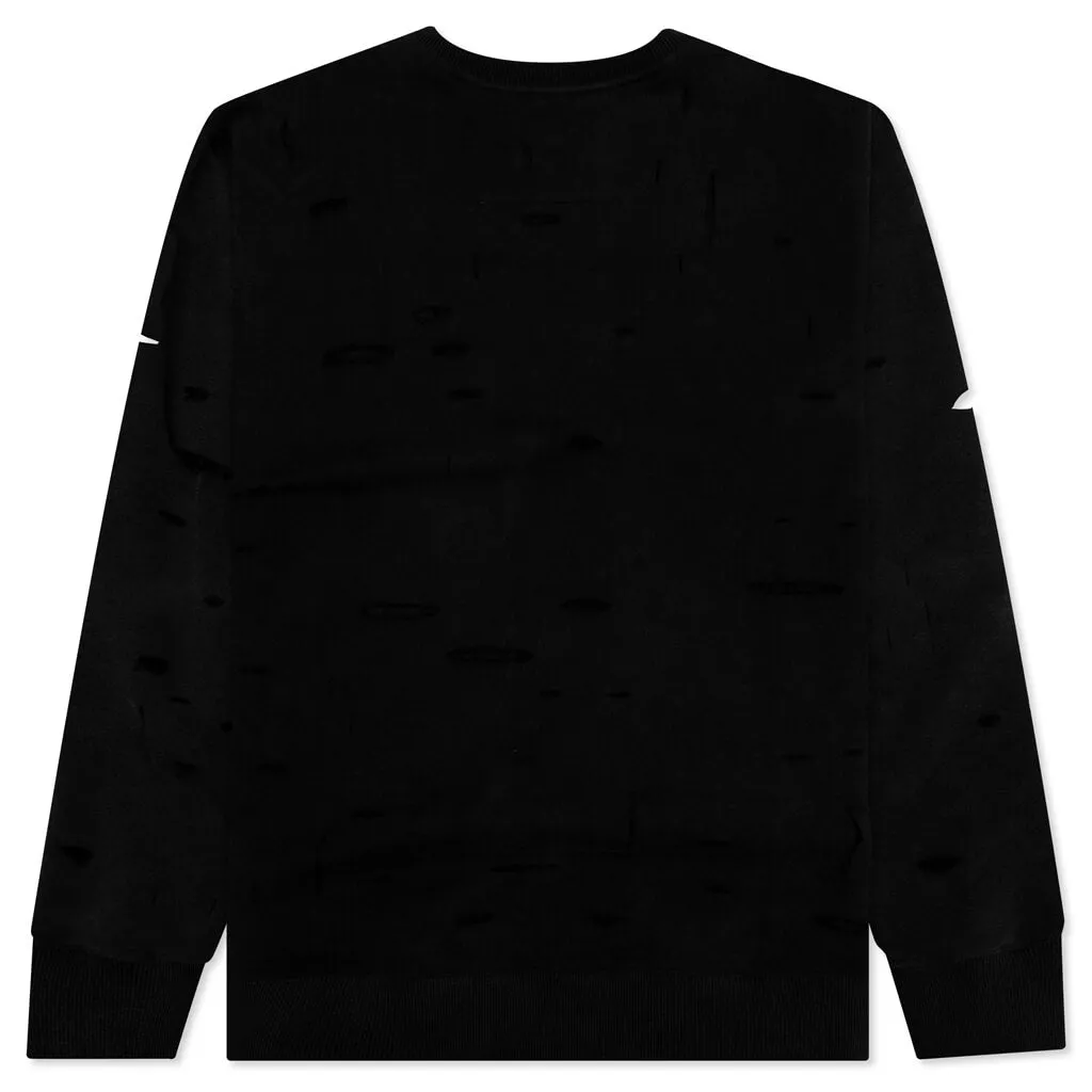 Archetype w/ Destroyed Effect Sweatshirt - Faded Black