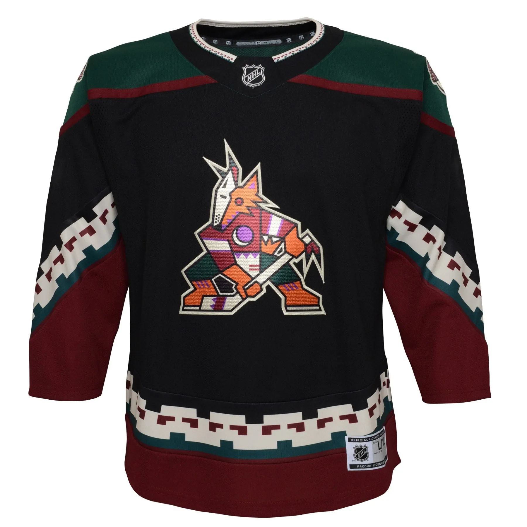 Arizona Coyotes Youth 2021/22 Home Premier Jersey - Black