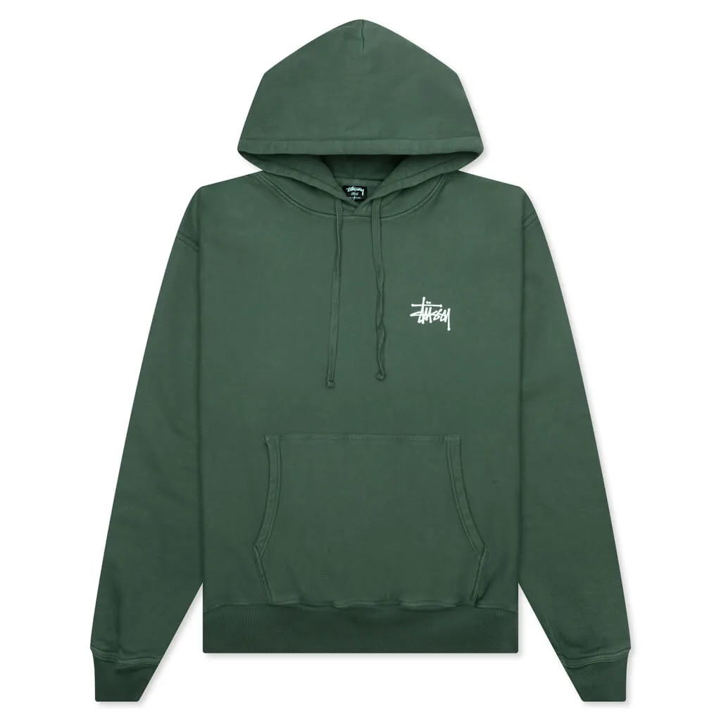 Basic Stussy Pigment Dyed Hoodie - Forest