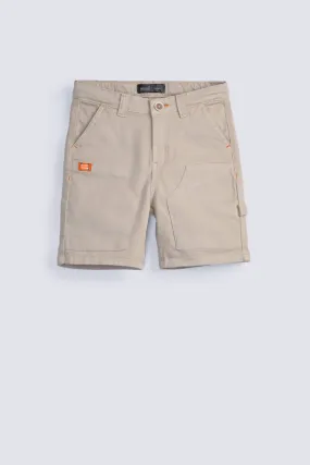 BOYS FAKE PATCH POCKET SHORTS