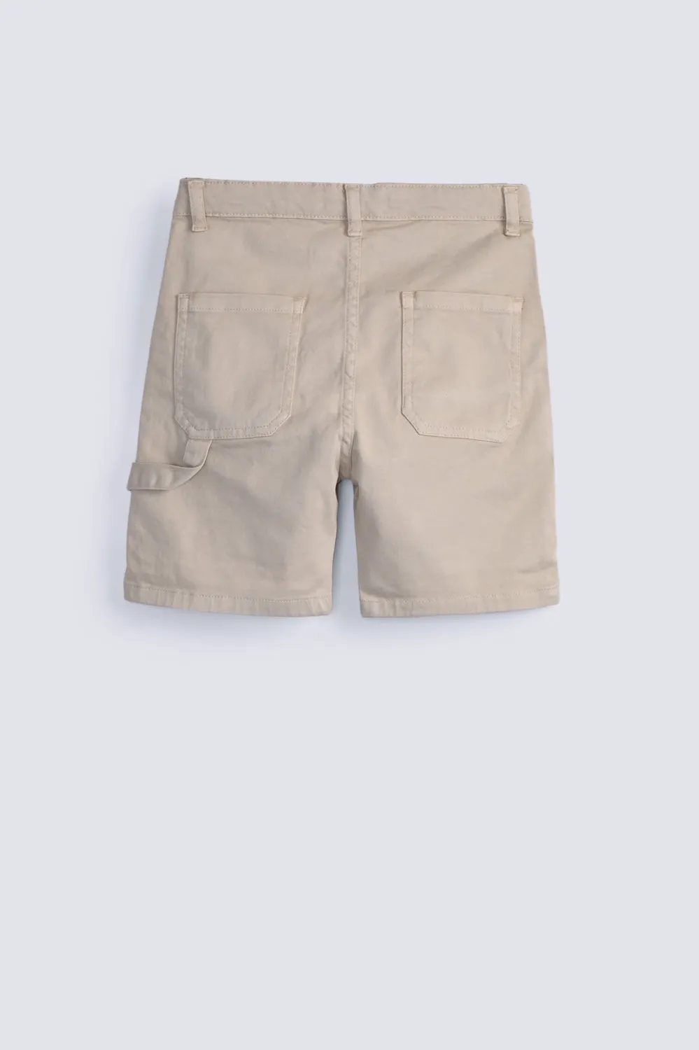 BOYS FAKE PATCH POCKET SHORTS