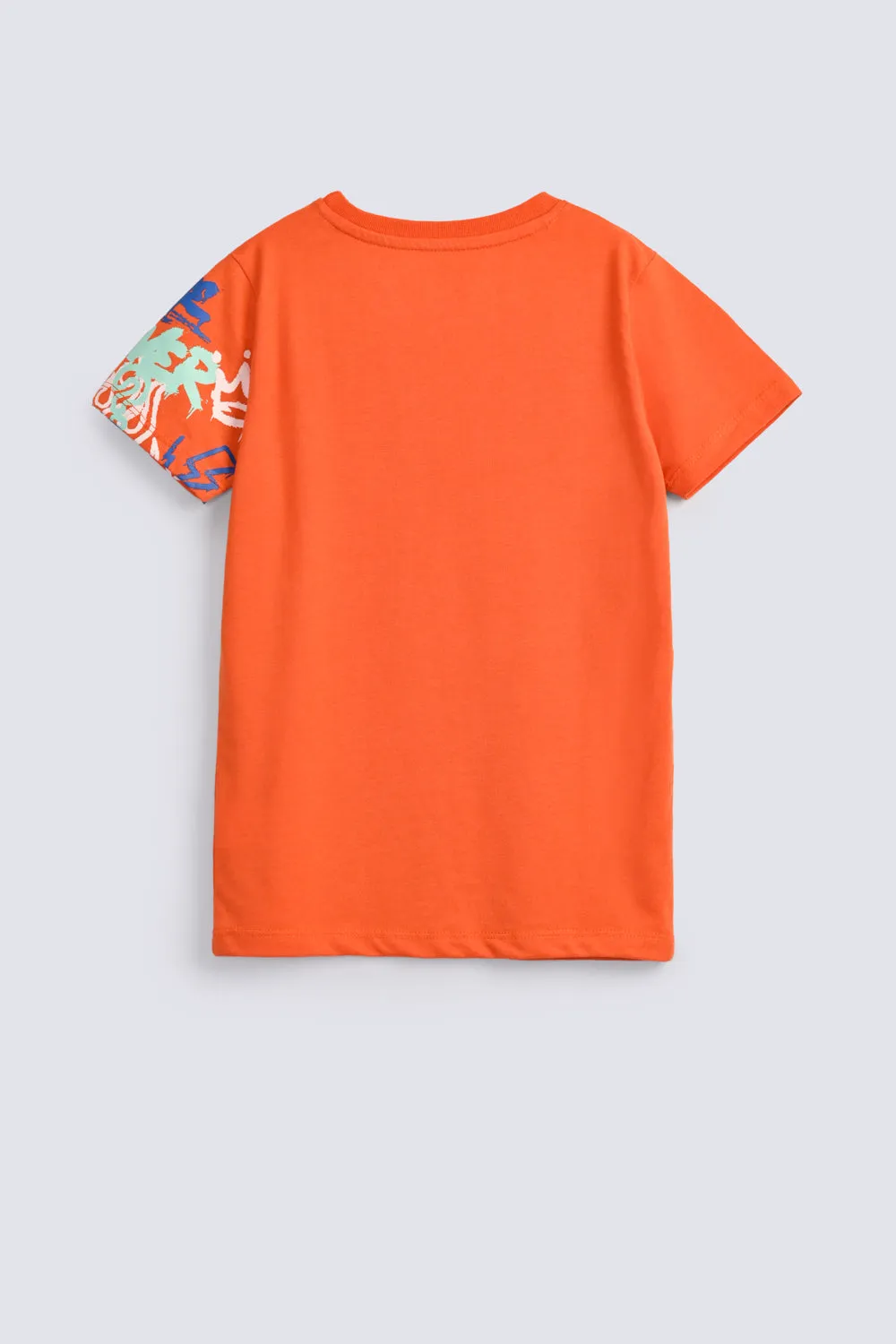 BOYS SLEEVE PRINTED TEE