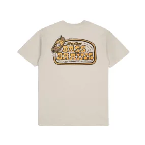 Brixton Bass Brains Boat S/S T-Shirt - Cream