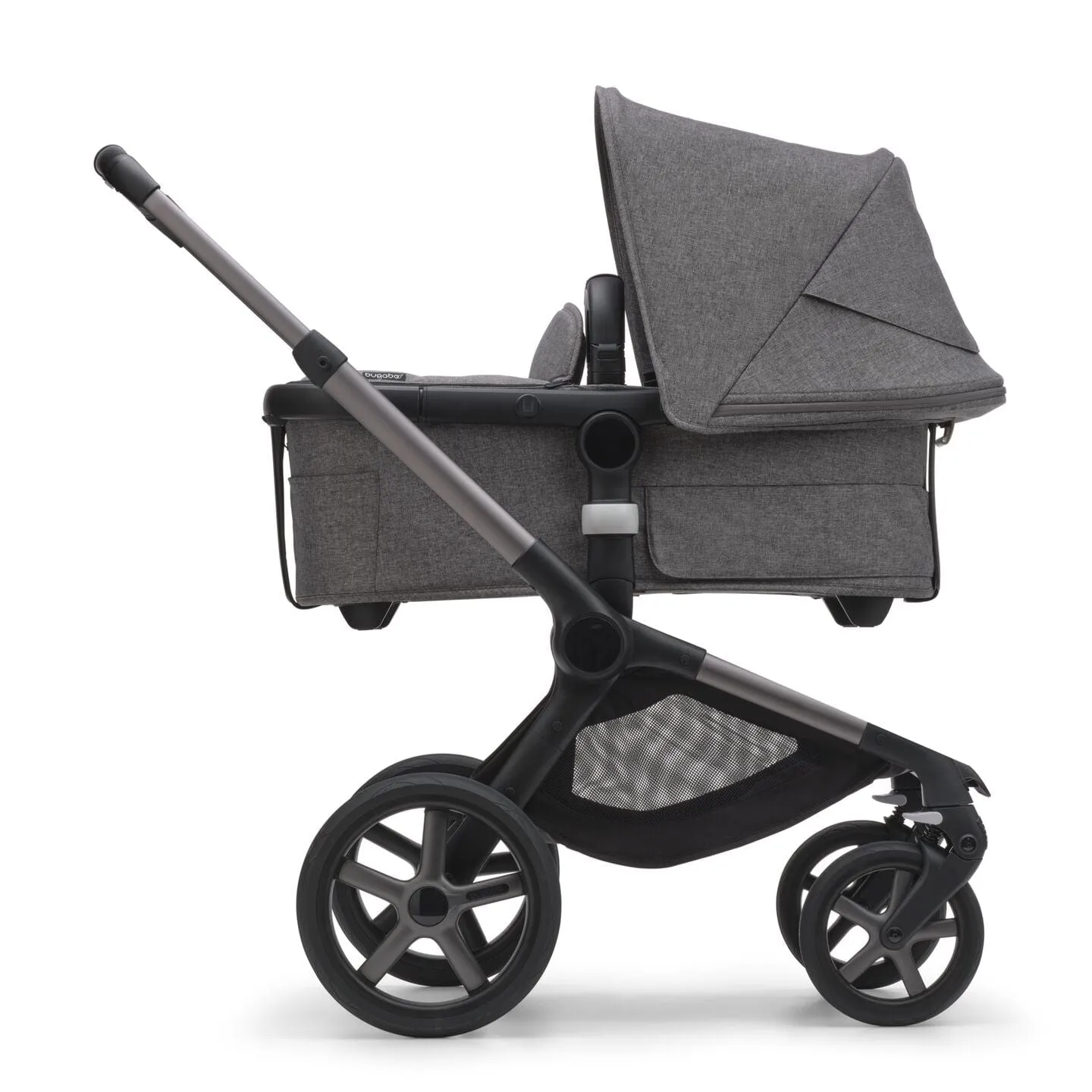 Bugaboo Fox 5, Cloud T and Base Travel System - Graphite/Grey Melange/Grey Melange