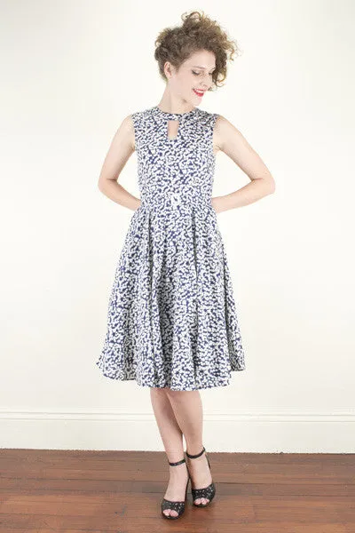 Cadence Blue Cherry Dress