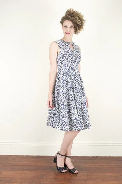 Cadence Blue Cherry Dress