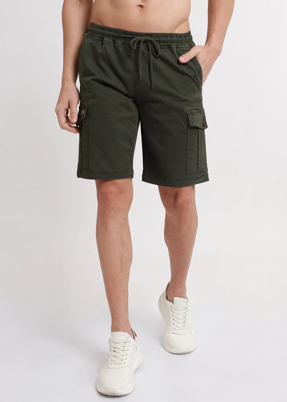 Castleton Green Cotton Cargo Shorts