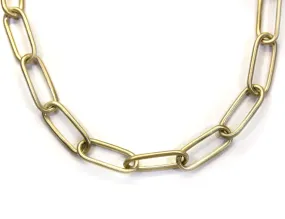 Chunky Matte Paperclip Chain Necklace