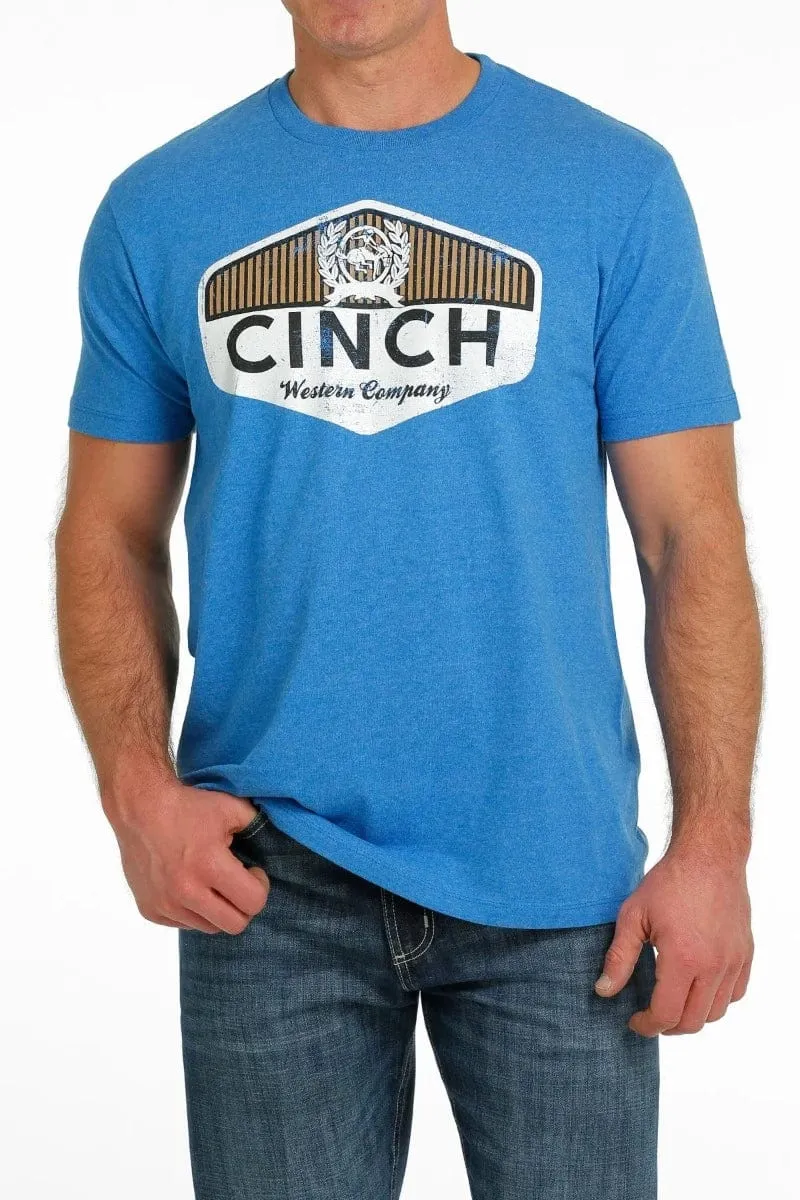 Cinch Mens T-Shirt Blue