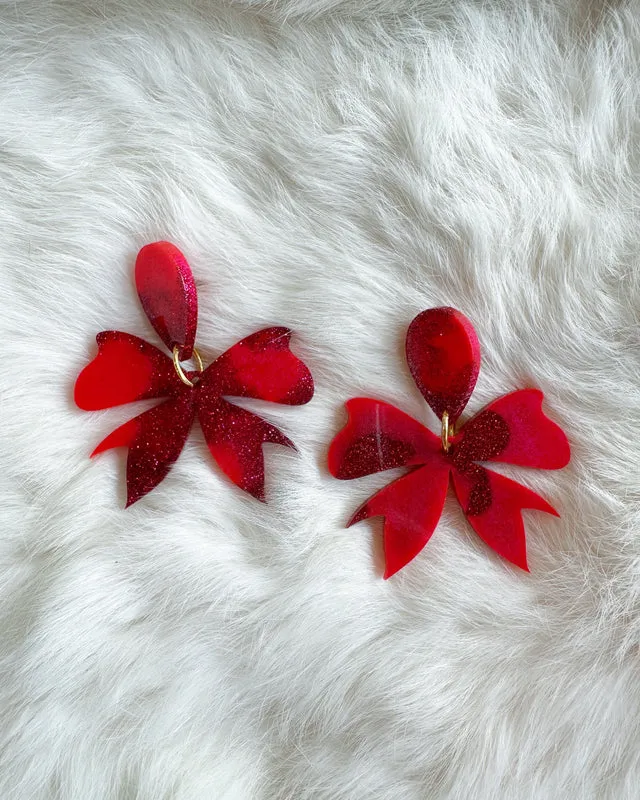 Crimson Sparkle Eloise Earrings