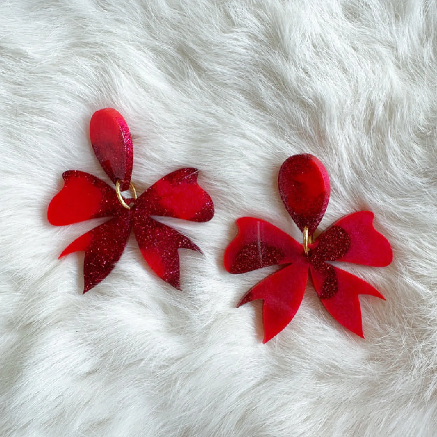 Crimson Sparkle Eloise Earrings