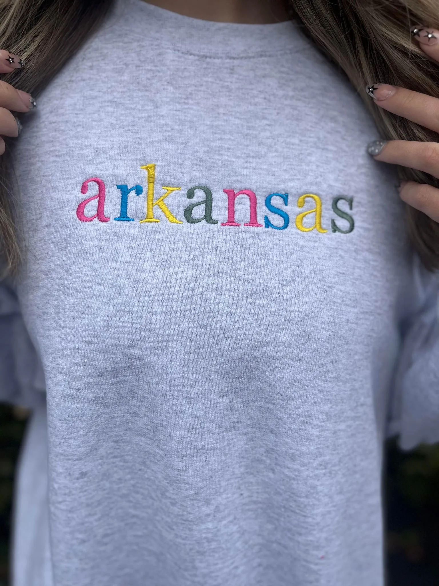 Custom Embroidery State Sweatshirt