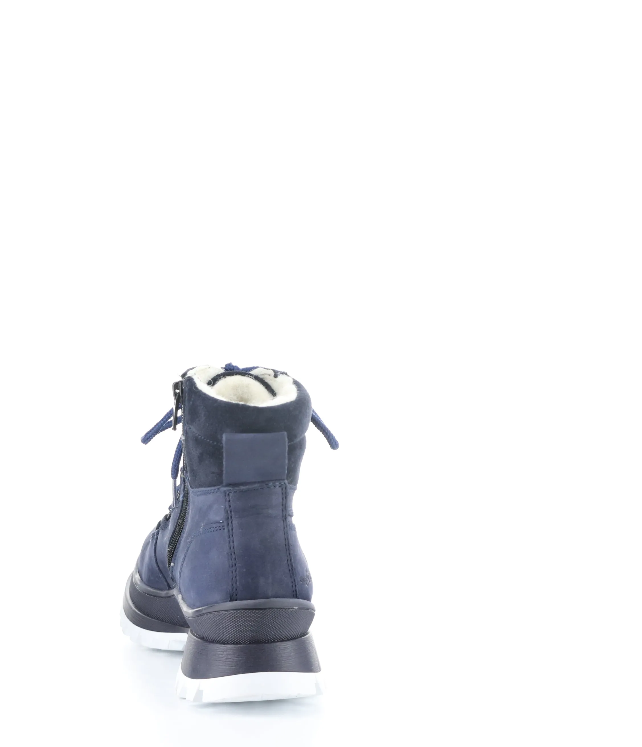 DIAS NAVY Round Toe Boots