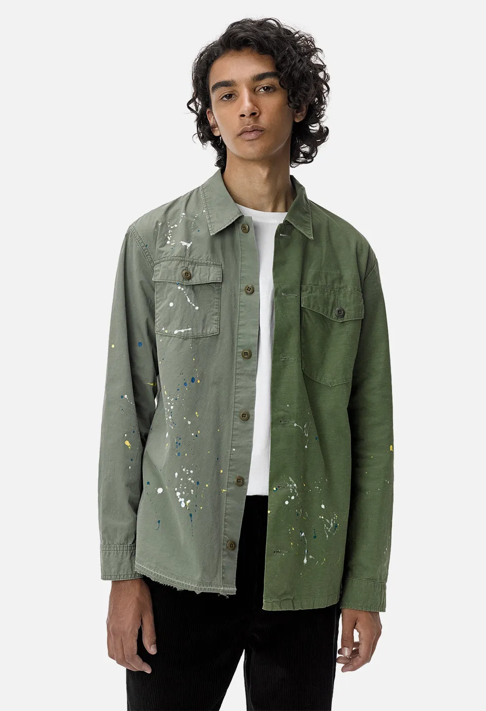 Distorted Military Shirt / Army Green