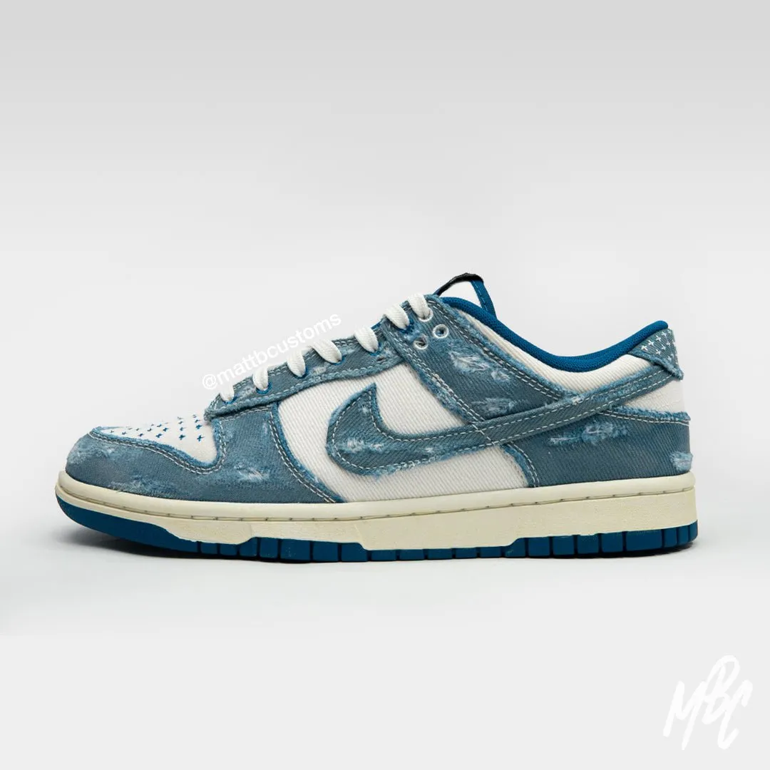 Distressed Denim - Dunk Low Custom