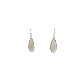 Druzy Collection - Rose Gold Petite Quartz Drop Earrings