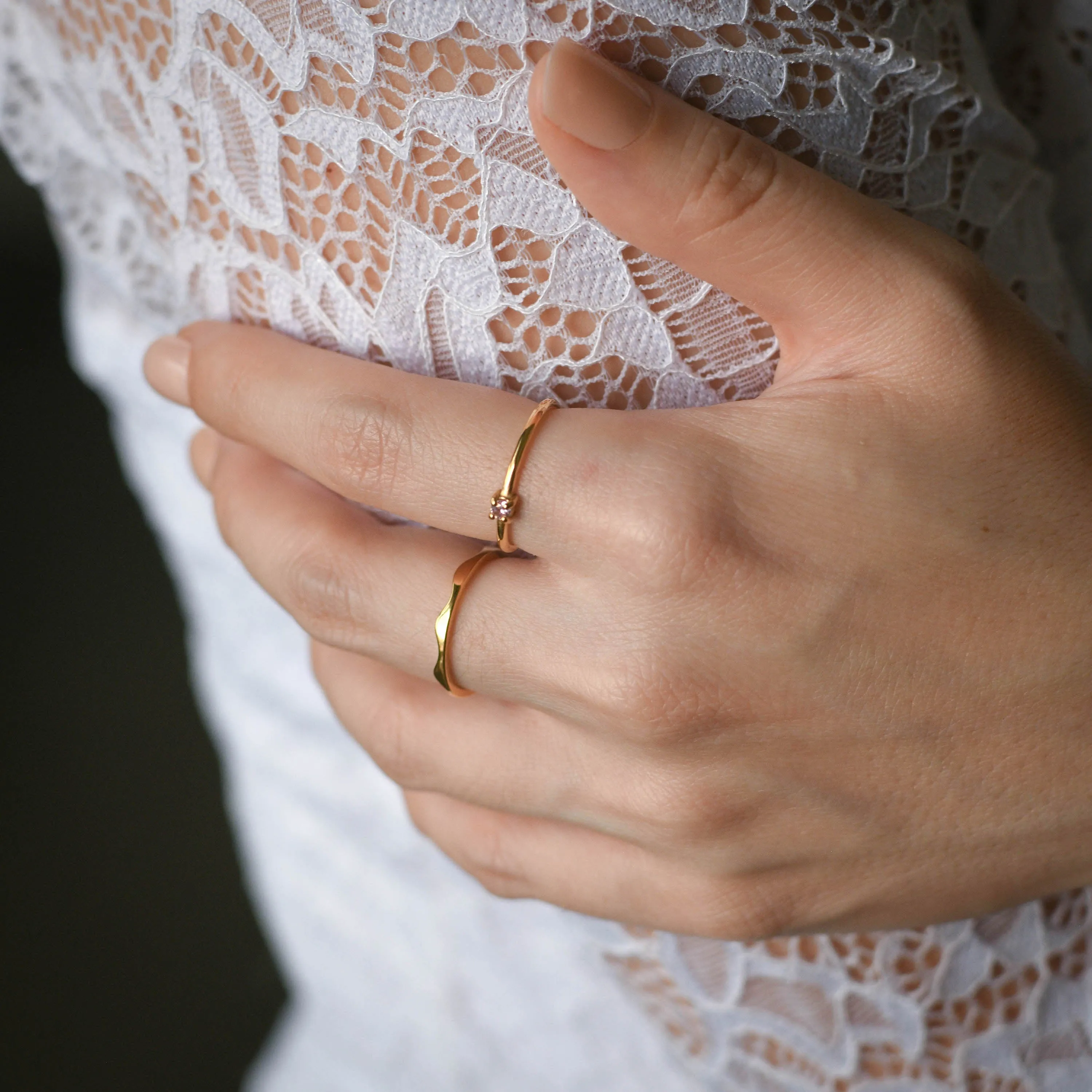 Eliza Ring | Blush Gold