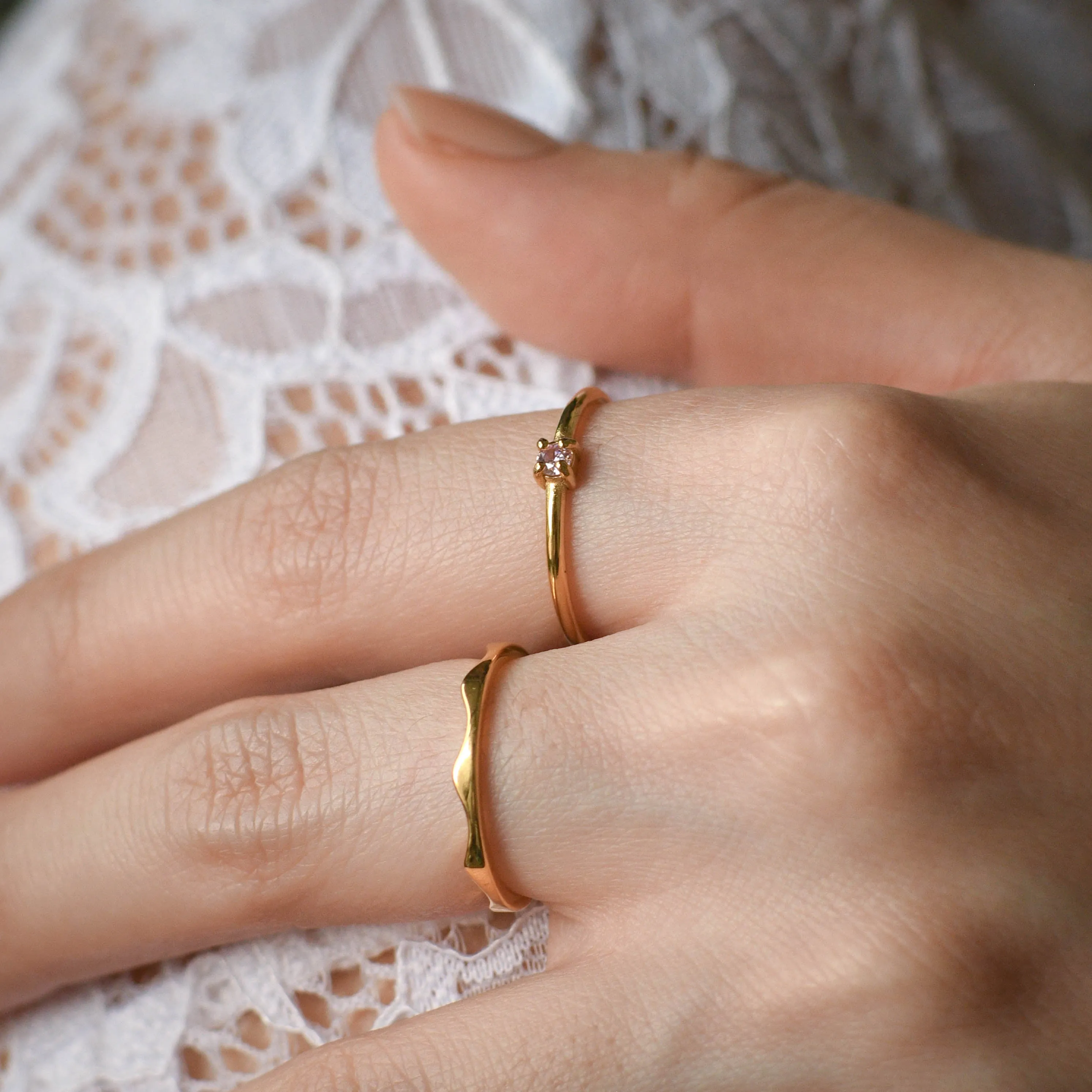 Eliza Ring | Blush Gold