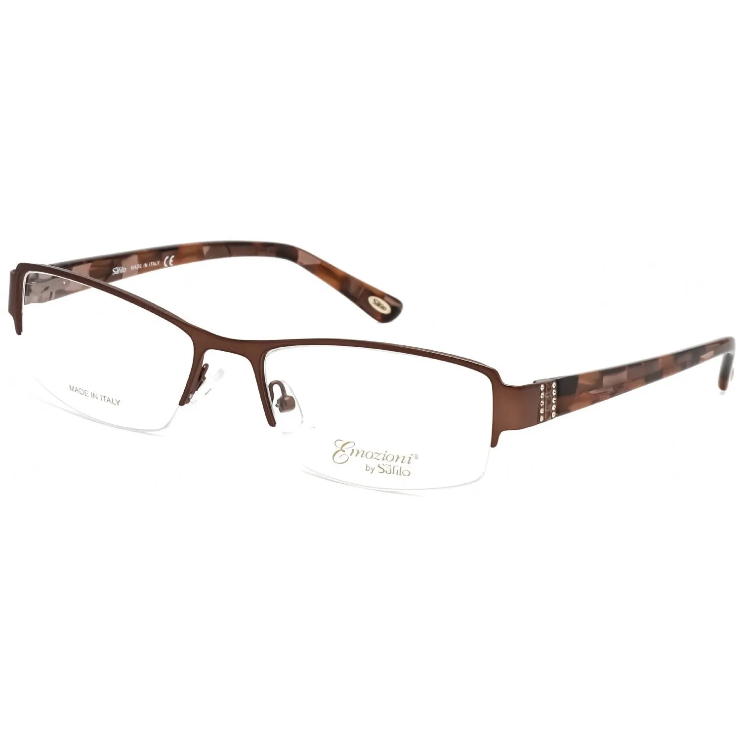 Emozioni 4354 Eyeglasses Brown / Clear Lens