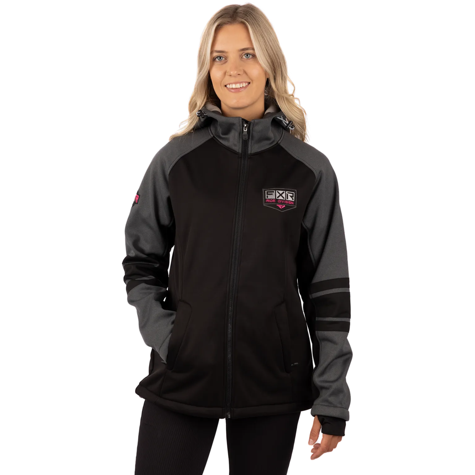 FXR Women's Maverick Softshell Black/Electric Pink