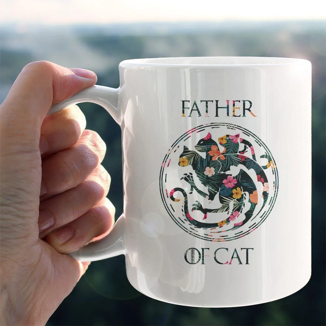 Gearhuman 3D Father Of Cats Fathers Day Gift Custom Name Mug