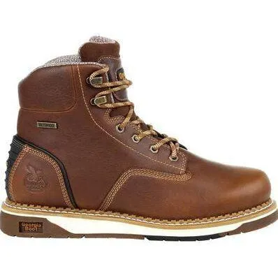 Georgia Men's AMP LT Wedge Soft Toe WP Work Boot - Brown - GB00350