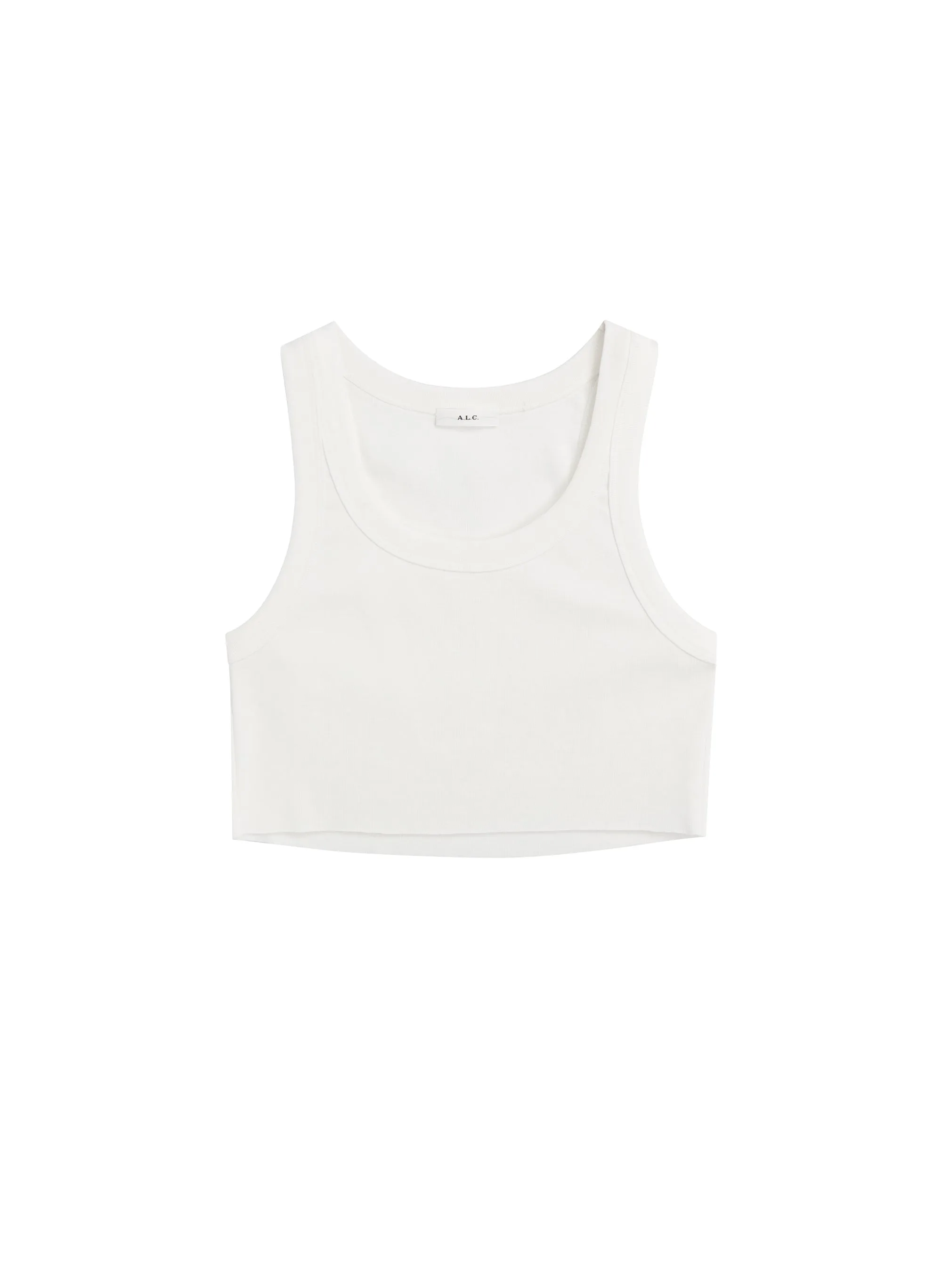 Halsey Cropped Cotton Rib Tank