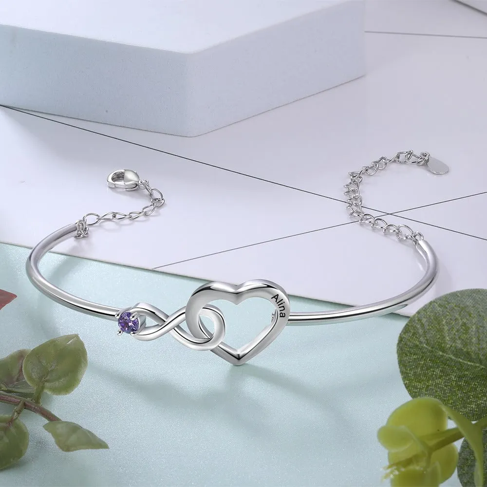 Infinity & Cordate Bracelet For Women