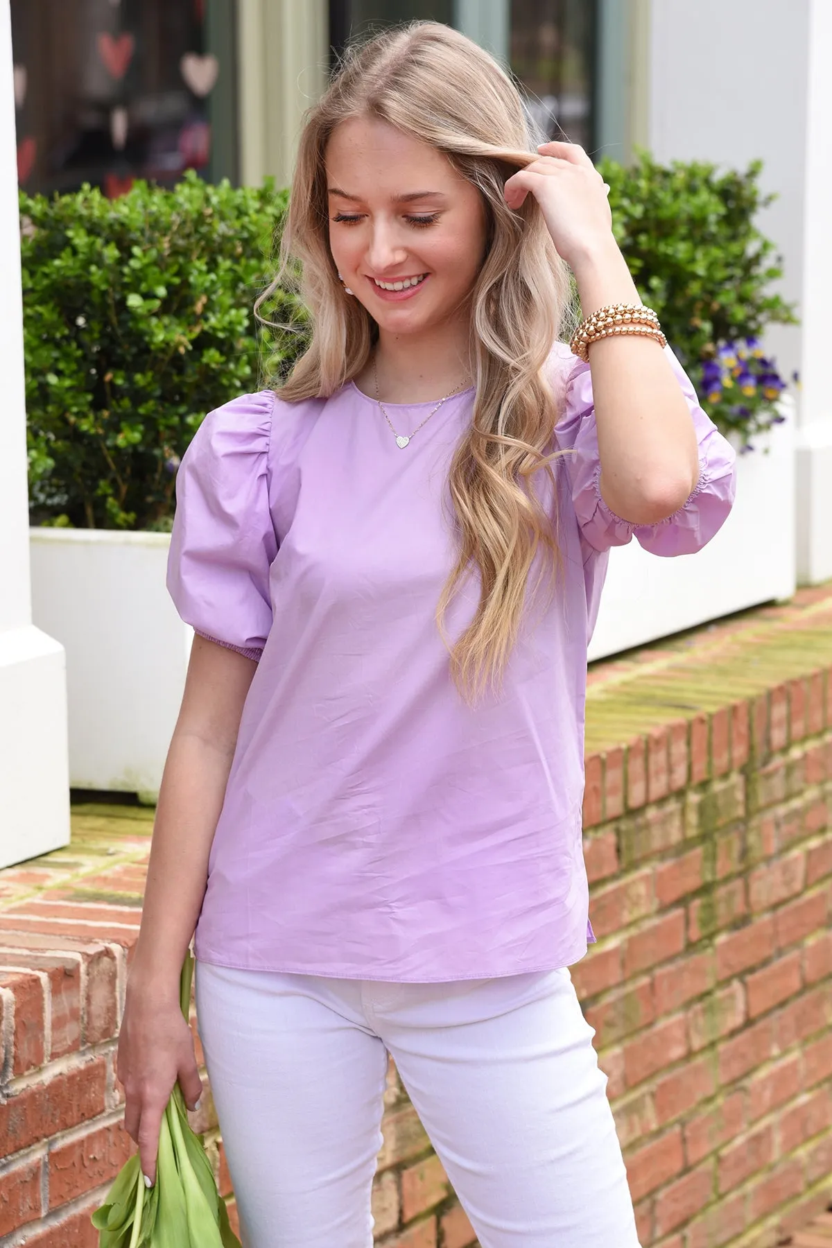 IT'S A GIVEN TOP -LILAC