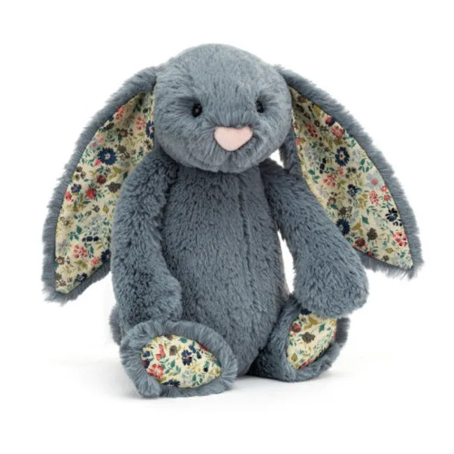 Jellycat Bashful Blossom Dusky Blue Bunny - Small