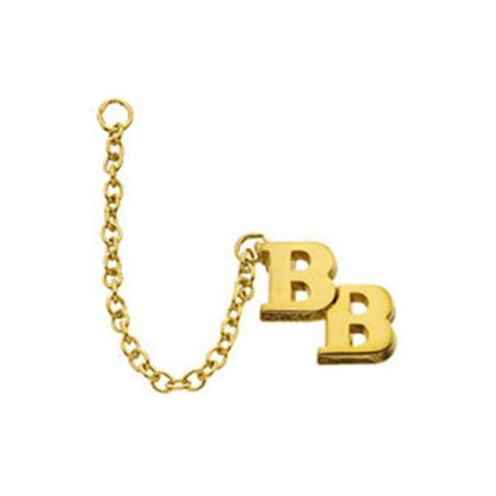 Jewelry: Plain Double Letter Guard