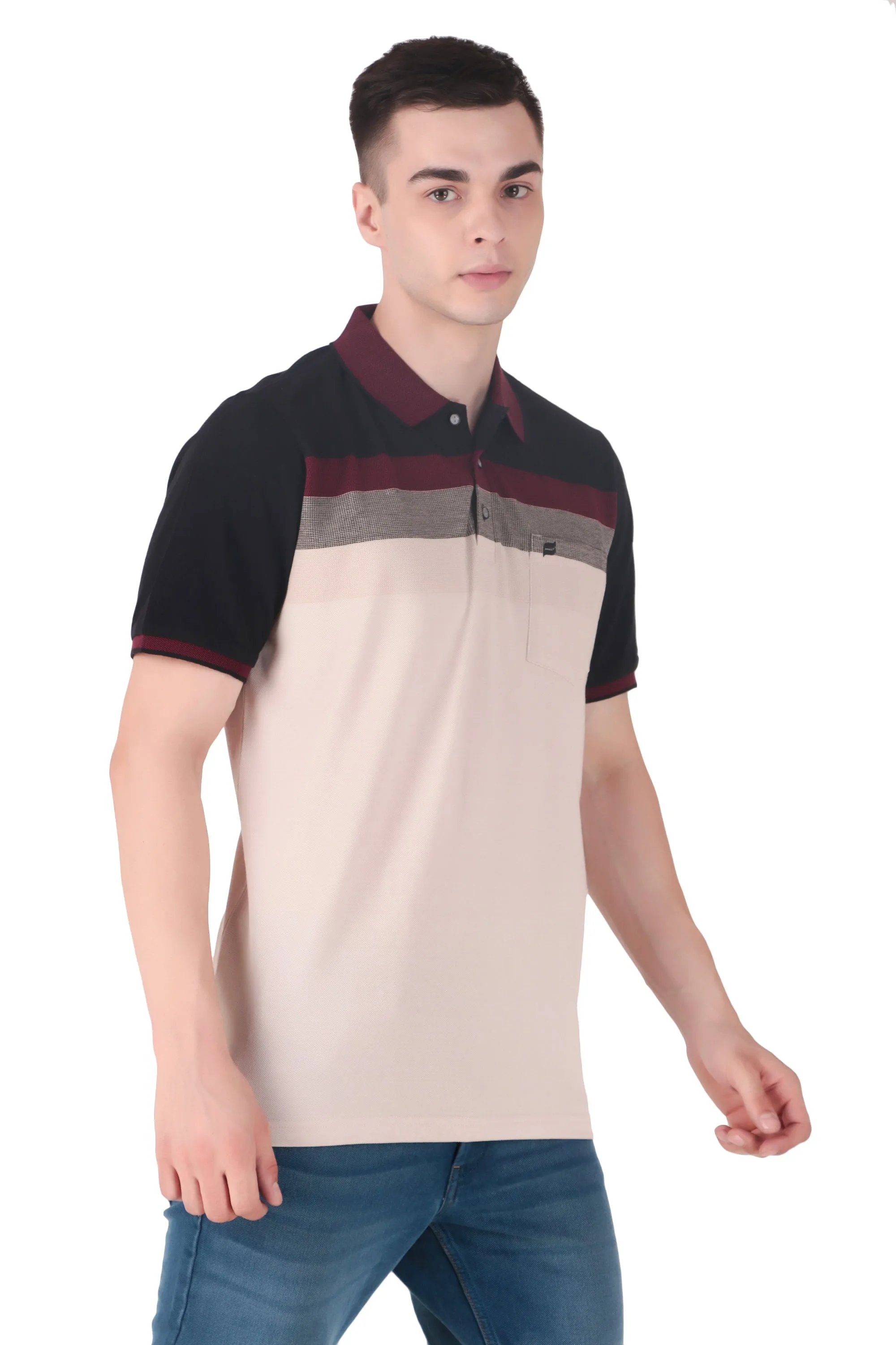 Kevin Ninan Striped Polo