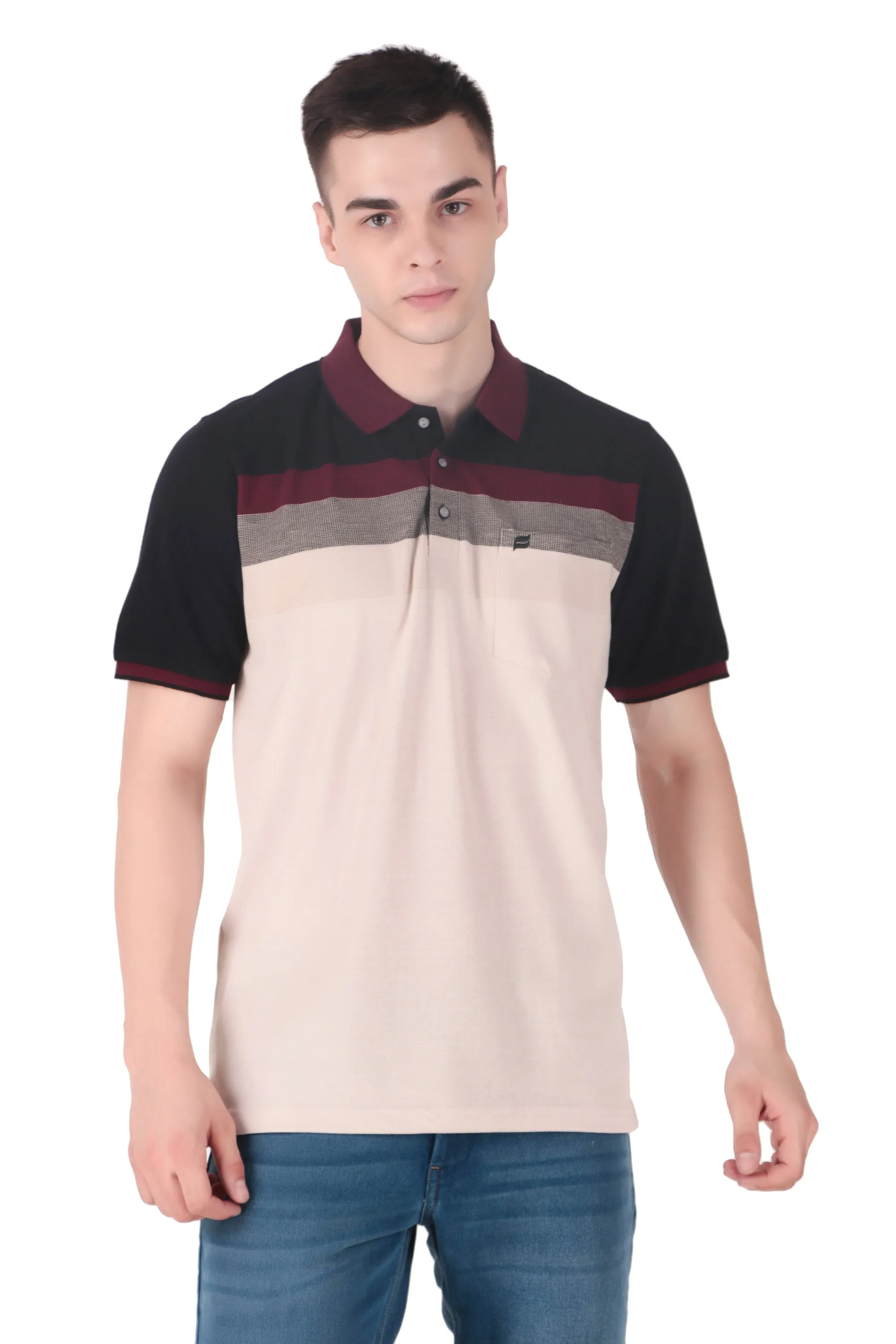 Kevin Ninan Striped Polo