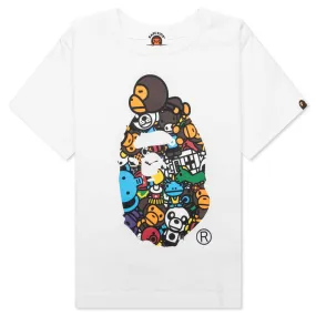 Kid's Milo All Safari Milo on Big Ape Tee - White