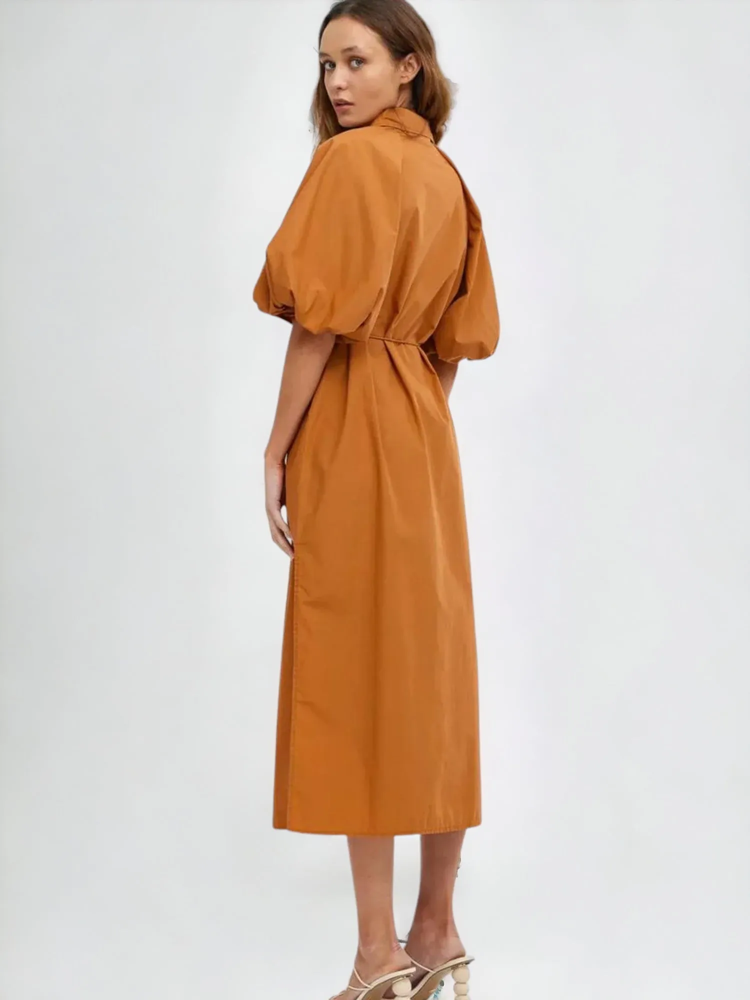 Kinney - Zoya Shirt Dress in Rust