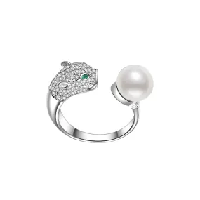 Leopard Freshwater Pearl Ring WR00038 | SAFARI