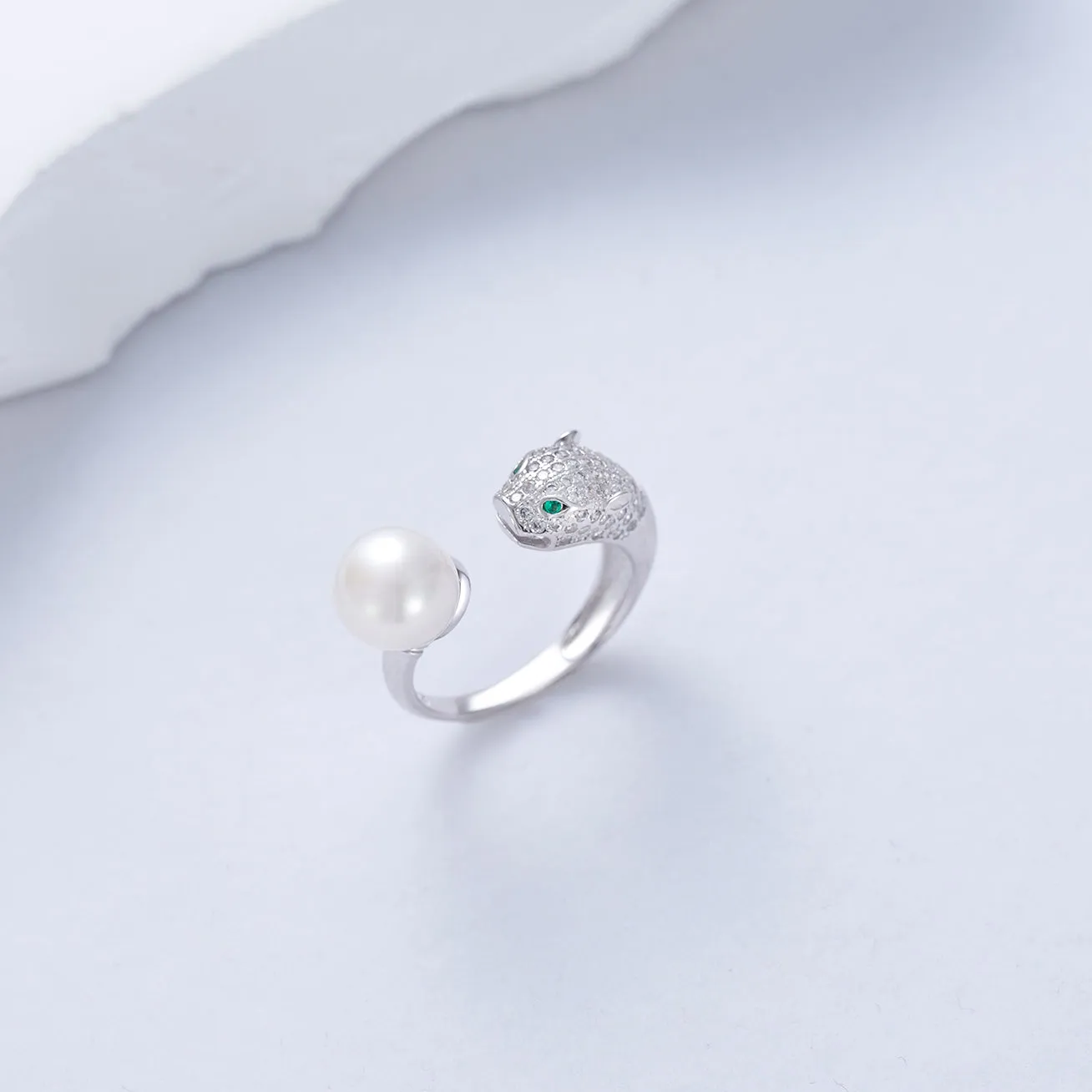 Leopard Freshwater Pearl Ring WR00038 | SAFARI