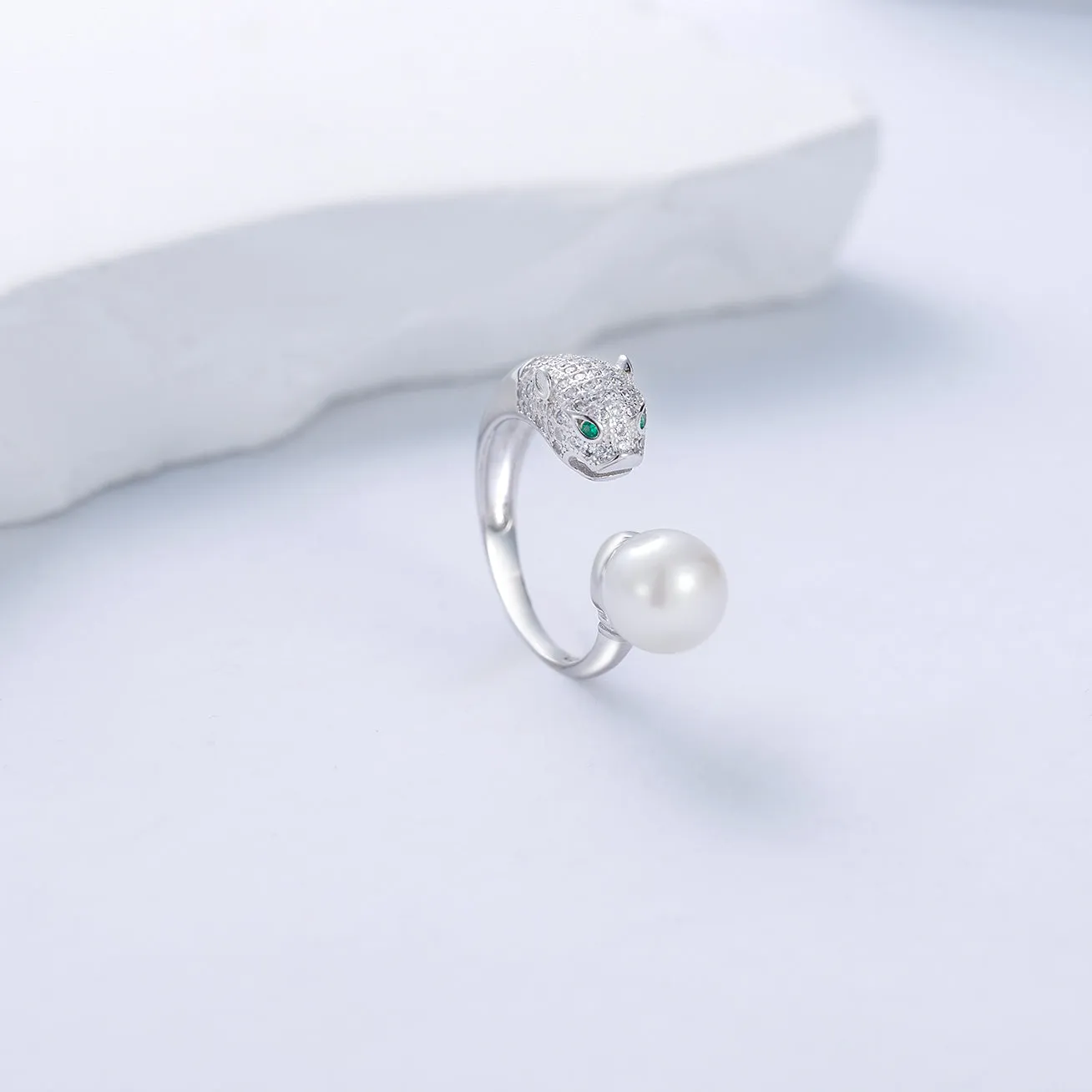 Leopard Freshwater Pearl Ring WR00038 | SAFARI