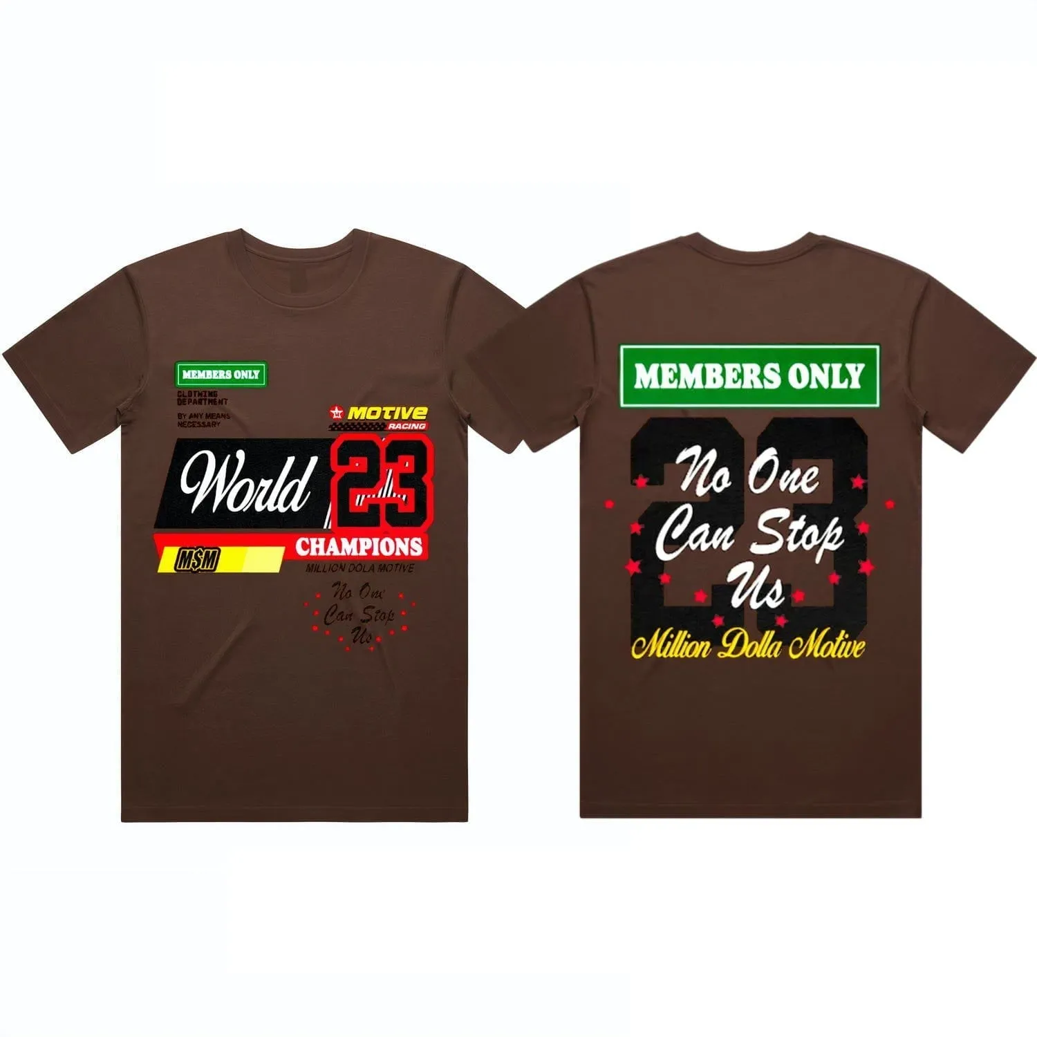 MEMBERS ONLY : Brown Sneaker Tees Shirt