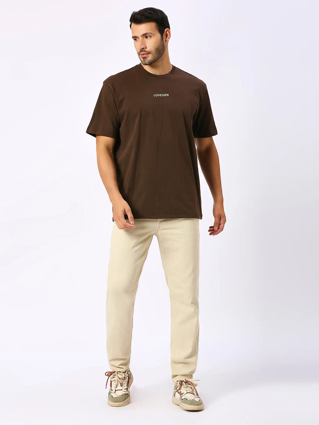 Men's Brown T-shirt  Globe