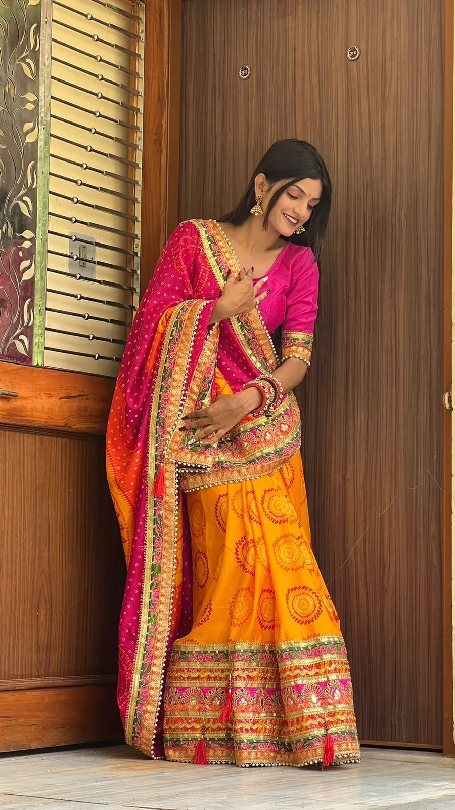 New Heavy work Bandini Design Saree for Women -SSS001BS